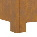 vidaXL Braise Marron 60 x 60 x 30 cm Acier résistant aux intempéries