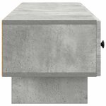 vidaXL Meuble TV 147 x 34 5 x 30 cm Gris béton Bois d'ingénierie