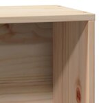 vidaXL Lit bibliothèque sans matelas 75x190 cm bois de pin massif