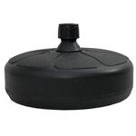 vidaXL Socle de parasol Rempli de sable/d'eau 15 L Noir