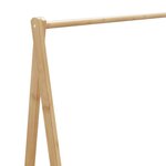 vidaXL Porte-vêtements et étagères et roulettes 106x34x106 5cm bambou
