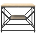 vidaXL Table basse Chêne Sonoma 51 x 50 x 40 cm