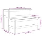 vidaXL Jardinière Blanc 110x84x75 cm Bois massif de pin