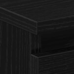 vidaXL Cabinet de chevet 2 Pièces Chêne noir 50 x 40 x 43.5 cm