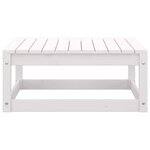 Salon de jardin meuble d'extérieur ensemble de mobilier 2 pièces blanc bois de pin massif 02_0015909
