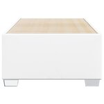vidaXL Cadre de lit Blanc 100x200 cm Similicuir