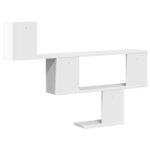 vidaXL Étagère murale blanc 100x15x70 cm bois d'ingénierie