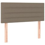 vidaXL Tête de lit à LED Taupe 80x5x78/88 cm Tissu