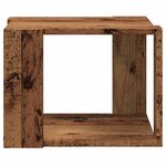 vidaXL Table basse vieux bois 40x40x30 cm bois d'ingénierie