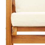 vidaXL Salon de jardin avec coussins 5 Pièces Bois d'acacia solide