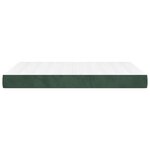 vidaXL Matelas de lit à ressorts ensachés Vert foncé 140x190x20 cm