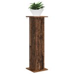 vidaXL Support de Plante 2 pc Bois ancien 30 5 x 30 x 100 5 cm