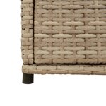 vidaXL Armoire de rangement jardin beige 105x55x113 cm résine tressée
