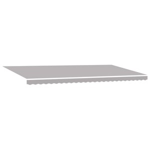 vidaXL Tissu de Replacement de Auvent pour cadre de 6x3 m Gris clair