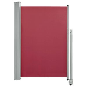 vidaXL Auvent latéral rétractable de patio 120x300 cm Rouge
