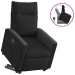 vidaXL Fauteuil inclinable noir tissu