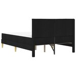vidaXL Cadre de lit Noir 140 x 200 cm Polyester