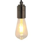 vidaXL Douilles de lampe 2 Pièces noir brillant E27