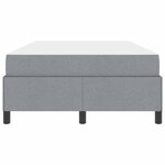 vidaXL Lit à ressorts Gris clair 120 x 190 cm tissu