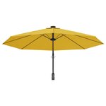 vidaXL Parasol mural jaune 290 cm