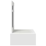 vidaXL Table de Toilette Blanc 83 x 40 x 70 cm Bois d'ingénierie