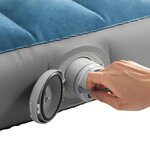 INTEX Lit d'Air avec Pompage INTEX Bleu foncé et gris 99 x 191 x 25 cm