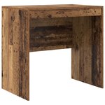 Bureau vidaXL avec rangement en vieux bois en bois reconstitué