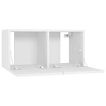 vidaXL Meubles TV suspendus 2 Pièces Blanc 60x30x30 cm