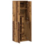 vidaXL Highboard Bois Ancien 60x35x180 cm Bois Ingénierie