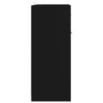 vidaXL Armoire de salle de bain noir 60x33x80 cm bois d’ingénierie