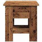 vidaXL Table basse vieux bois 40x40x42 cm bois d'ingénierie