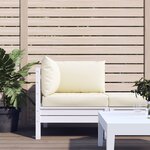 vidaXL Coussins de palette lot de 3 blanc crème tissu oxford