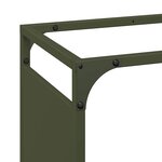 vidaXL Portant de bois chauffage vert olive 44x28x90 cm