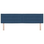 vidaXL Tête de lit LED avec bandes LED Bleu 180 cm tissu