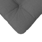 vidaXL Coussins de siège 4 Pièces Gris foncé 45 x 45 x 12 cm tissu