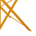Chaises de jardin pliantes vidaXL 2 Pièces Jaune moutarde Acier