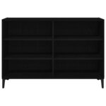 vidaXL Buffet Noir 103.5 x 35 x 70 cm Bois d'ingénierie