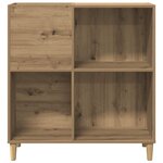 vidaXL Armoire à disques chêne artisanal 84 5x38x89 cm bois ingénierie