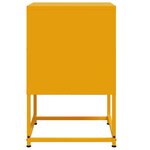 vidaXL Tables de chevet 2 Pièces jaune moutarde 36x39x60 5 cm acier