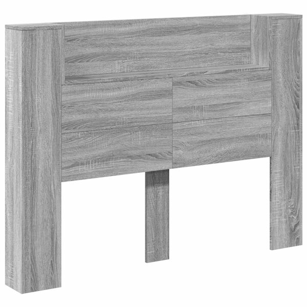 vidaXL Tête de lit Gris Sonoma 140 x 16 5 x 103 5 cm Bois d'ingénierie