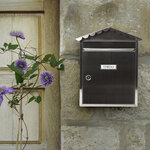 Boîte aux Lettres en Acier Inoxydable  Visit E5747  Anti-pluie  Inox