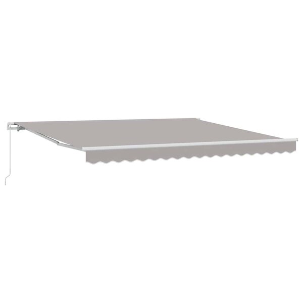 vidaXL Auvent Gris clair 400 x 350 x 165 cm Polyester et métal