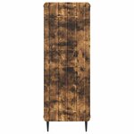 vidaXL Buffet Chêne fumé 34 5 x 33 x 92 cm Bois d'ingénierie