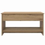vidaXL Table basse Chêne artisanal 80 x 50 5 x 41 5 cm