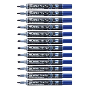 Marqueur pour tableau blanc MAXIFLO Flex-Feel  bleu x 12 PENTEL