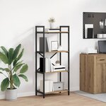 vidaXL Étagère Chêne artisanal 56 x 34 x 133 5 cm Bois d'ingénierie