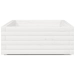 vidaXL Jardinière blanc 110x60x26 5 cm bois de pin massif