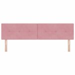 vidaXL Tête de lit avec tête de lit Rose 180 cm Cuir synthétique