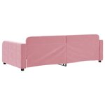 vidaXL Lit de repos rose 90x200 cm velours