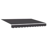 Auvent rétractable manuel vidaXL Anthracite 300x250 cm